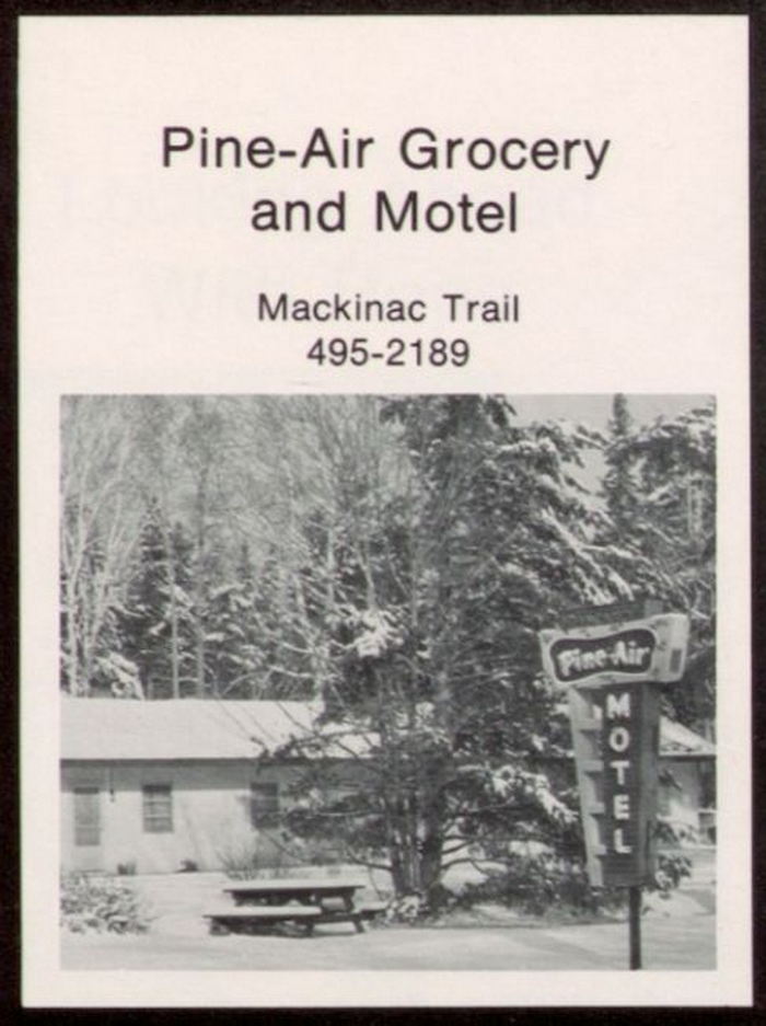 Pine-Air Grocery and Total Gas (Pine-Air Motel) - 1978 Rudyard High Yearbook Ad (newer photo)